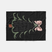 Coquette Bow Jesus Christmas Tree Oh Come Let Us A Fleece Deken (Voorkant (Horizontaal))
