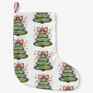 Coquette Bow Kerstboom Kerstvakantie Girly Kleine Kerstsok