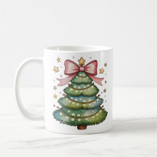 Coquette Bow Kerstboom Kerstvakantie Girly Koffiemok