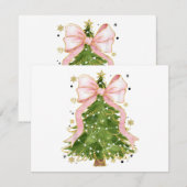 Coquette Bow Kerstboom Vakantie Girly Outfit W (Voorkant / Achterkant)