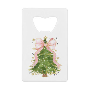 Coquette Bow Kerstboom Vakantie Girly Outfit W Creditkaart Flessenopener