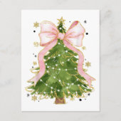 Coquette Bow Kerstboom Vakantie Girly Outfit W Informatiekaartje (Voorkant)