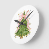 Coquette Bow Kerstboom Vakantie Girly Outfit W Ronde Klok (Hoek)