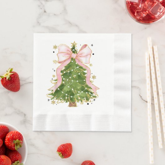 Coquette Bow Kerstboom Vakantie Girly Outfit W Servet (Insitu)