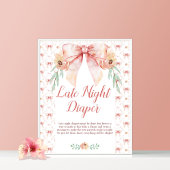 Coquette Bow Late Night Luier Poster
