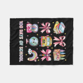 Coquette Bow Leerkracht 100 dagen School 8 Fleece Deken (Voorkant (Horizontaal))