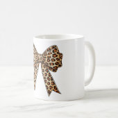 Coquette Bow Leopard Cheetah Sublimation Koffiemok (Voorkant rechts)