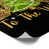 Coquette Bow Leopard Christmas Joy To The World Xm Poster (Hoek)