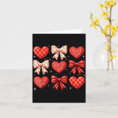 Coquette Bow Leopard Hearts Valentine Women Girl G Kaart (Gele Bloem)