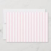 Coquette Bow Little Sweetheart Birthday Invitation Kaart (Achterkant)