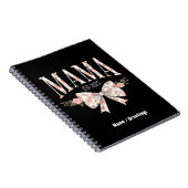 Coquette Bow Mama Est 2025 Happy Moederdag Notitieboek (Rechterzijde)