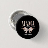 Coquette Bow Mama Est 2025 Happy Moederdag Ronde Button 3,2 Cm (Voorkant /achterkant)