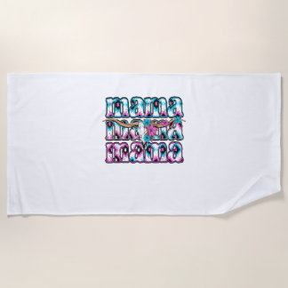 Coquette Bow Mama Koeienhuid Turquoise Cowgirl Wes Strandlaken