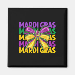 Coquette Bow Mardi Gras Kostuum Vrouwen Meisjes Ki Magneet