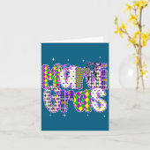 Coquette Bow Mardi Gras New Orleans Louisiana Dalm Kaart (Gele Bloem)