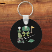 Coquette Bow Masters golftoernooi Graphic voor W Sleutelhanger (Voorkant)