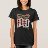 Coquette Bow Merry Christmas Gigi Grandma Xmas Paj T-shirt (Voorkant)