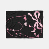 Coquette Bow Molar Dentist Dental Hygienist Valent Fleece Deken (Voorkant (Horizontaal))