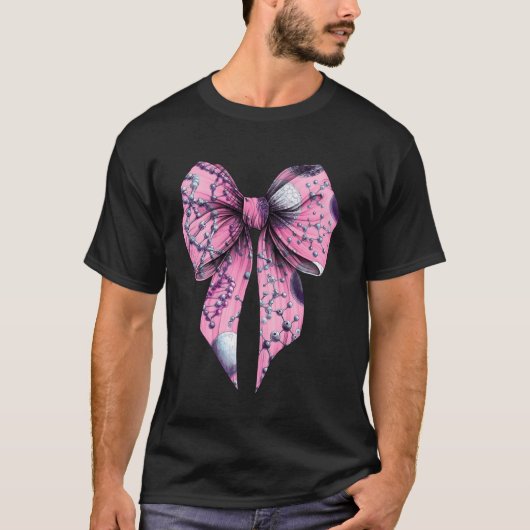 Coquette Bow Moleculaire Biologie DNA-genen Celbio T-shirt (Voorkant)