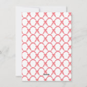 Coquette Bow Ornament Kerstmis Fotokaart Feestdagenkaart (Achterkant)