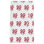 Coquette Bow Pattern Valentijnsdag Klein Cadeauzakje (Voorkant)