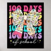 Coquette Bow Pencil 100 dagen van School Student T Poster (Voorkant)