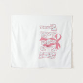 Coquette Bow Pencil Design Docenten Wandkleed (Voorkant (horizontaal))