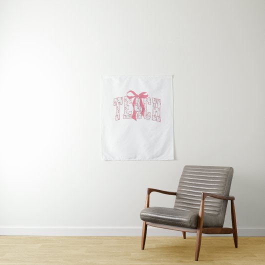 Coquette Bow Pencil Design Docenten Wandkleed (In situ)