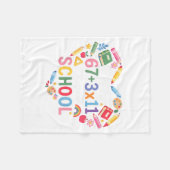 Coquette Bow Pencil Mask Beads Mardi Gras Teacher Fleece Deken (Voorkant (Horizontaal))