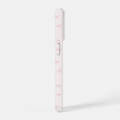 Coquette Bow Personalized Phone Pink iPhone Hoesje (Rechterkant)