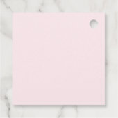 Coquette Bow Pink Baby Shower Bedankjes Labels (Achterkant)