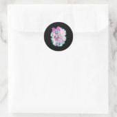 Coquette Bow Pink Nutcracker Christmas Holiday Mer Ronde Sticker (Tas)