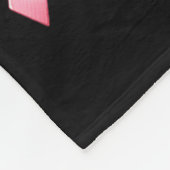 Coquette Bow Pink Ribbon Koe Roze Borstkanker Fleece Deken (Hoek)