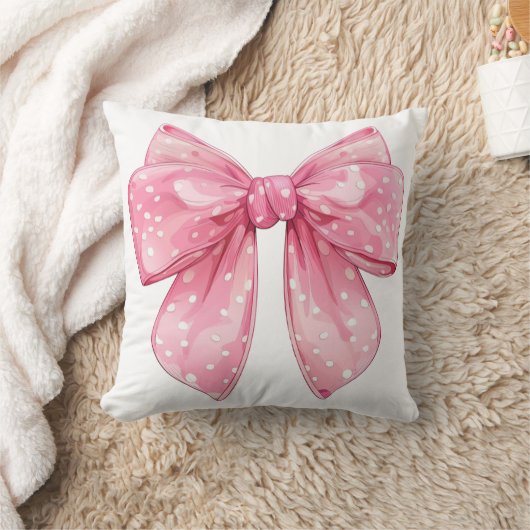Coquette Bow Polka Dot Kussen (Deken)