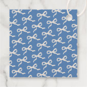 Coquette Bow Retro bruiloft Bedankjes Labels (Achterkant)