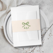 Coquette Bow Retro bruiloft Uitnodigingen Wikkel