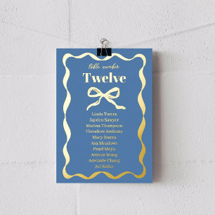Coquette Bow Retro Trouwstoel Grafiek Folie Kaart