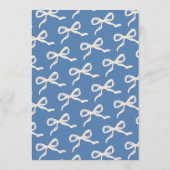 Coquette Bow Retro Wedding Zitting Grafiek Kaarten (Achterkant)