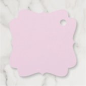 Coquette Bow | Roze Baby Meisje Douche Favor Bedankjes Labels (Achterkant)
