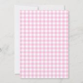 Coquette Bow Roze Verjaardagsfeest Kaart (Achterkant)