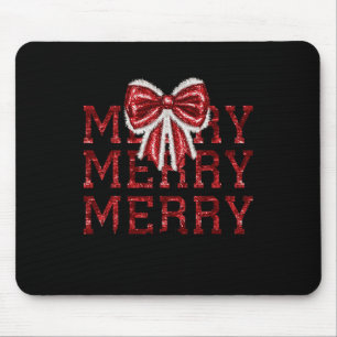 Coquette Bow Santa Claus Vrolijke Kerstvrouwen Xma Muismat