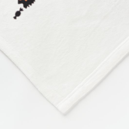 Coquette Bow Schattigee spookhonden Halloween pomp Fleece Deken (Hoek)