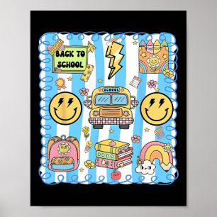 Coquette Bow School Bus Grappig Terug naar School Poster