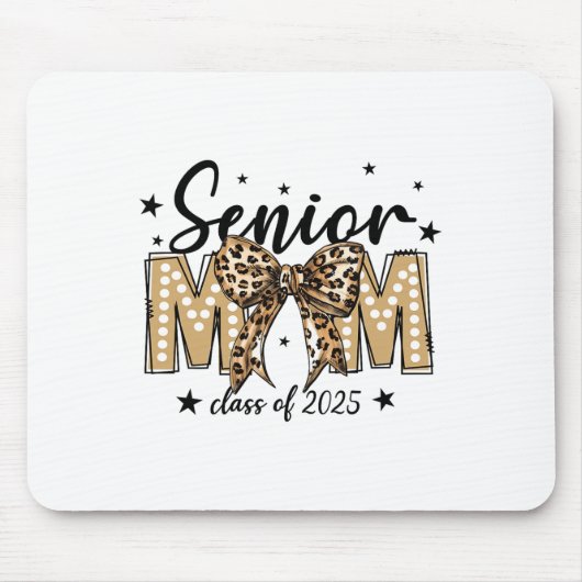 Coquette Bow Senior Mom CL van 2025 Afstuderen Afs Muismat (Voorkant)