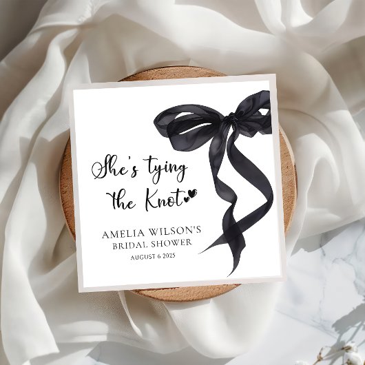 Coquette Bow Shes het binden van de knoop Vrijgeze Servet