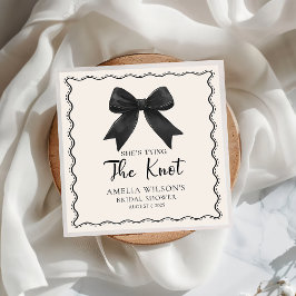 Coquette Bow Shes het binden van de knoop Vrijgeze Servet