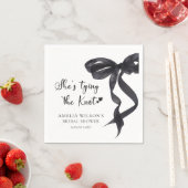 Coquette Bow Shes het binden van de knoop Vrijgeze Servet (Insitu)