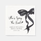 Coquette Bow Shes het binden van de knoop Vrijgeze Servet (Voorkant)