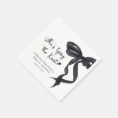 Coquette Bow Shes het binden van de knoop Vrijgeze Servet (Hoek)