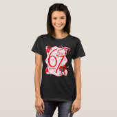 Coquette Bow Six Seven 67 Meme Dabbing Heart Valen T-shirt (Voorkant volledig)